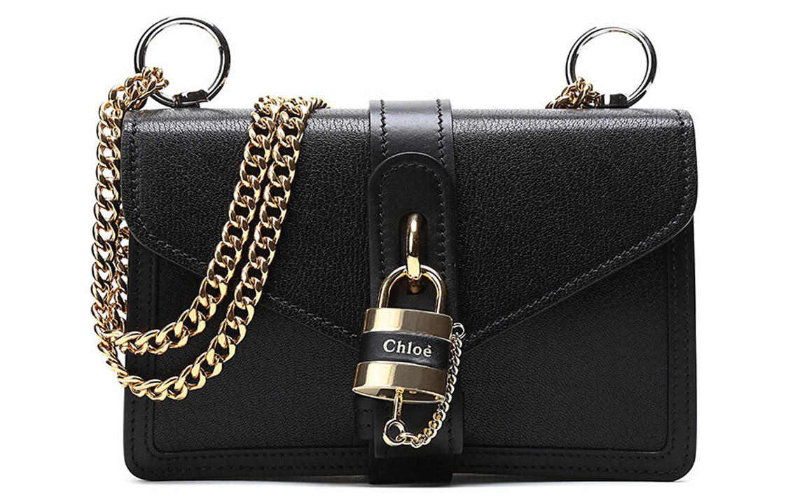 

Chloe Кожаная сумка через плечо женская черная Chloé