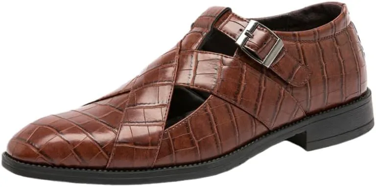 Men's Fashionable Breathable Casual Shoes for Business and Daily use. Rubber Sole. Available in Large Size Fusecottc, коричневый