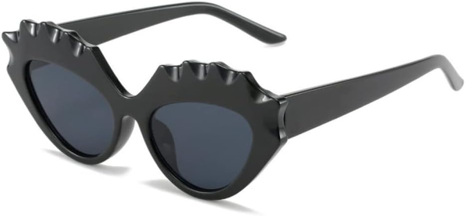 

Солнцезащитные очки «кошачий глаз» неправильной формы для женщин, винтажные очки с леопардовым принтом, ретро-очки для женщин, солнцезащитные очки UV400 LANGSER, C1 Black Grey