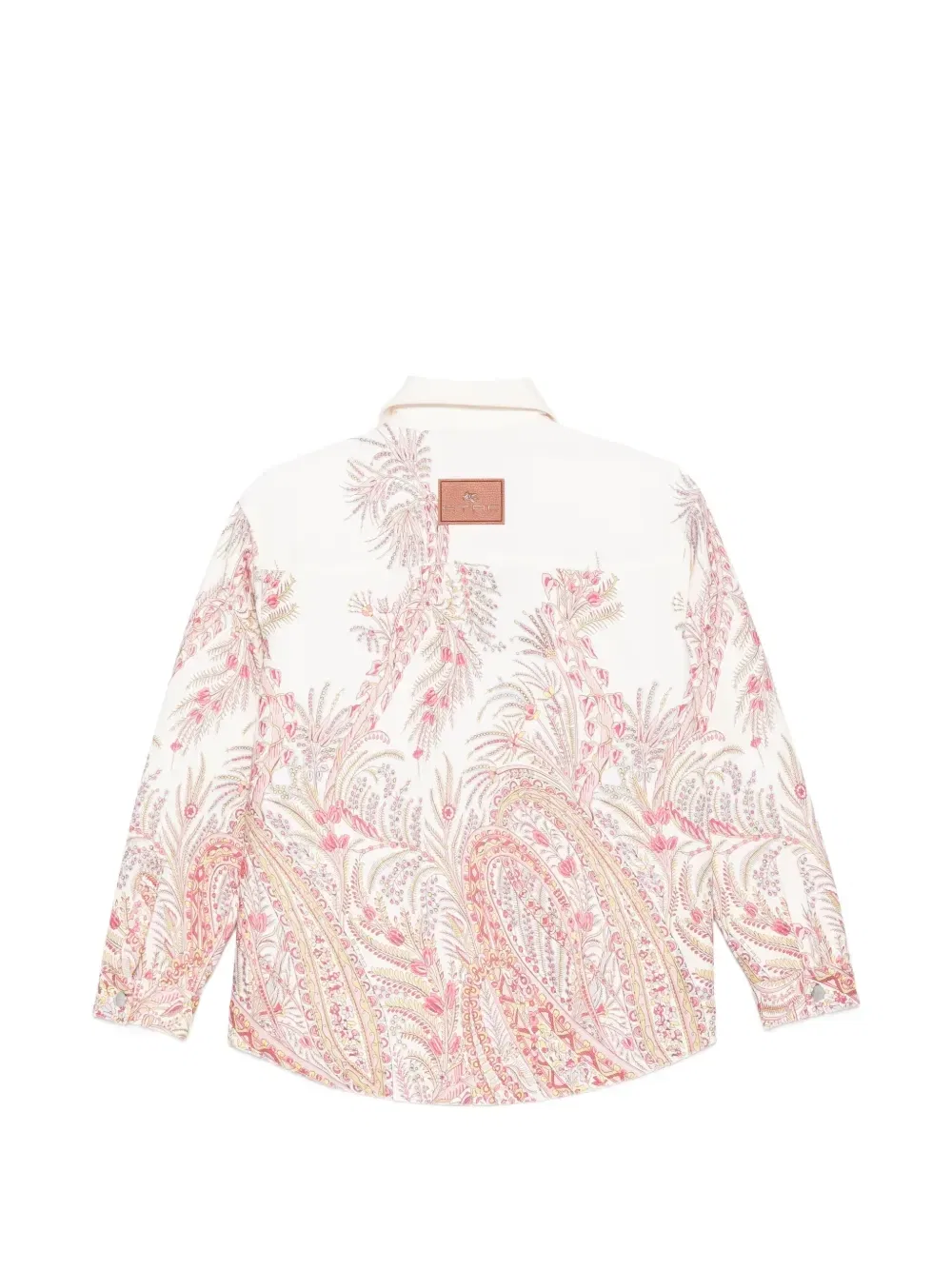 Рубашка-куртка с узором пейсли Etro Kids, бежевый — фото 2