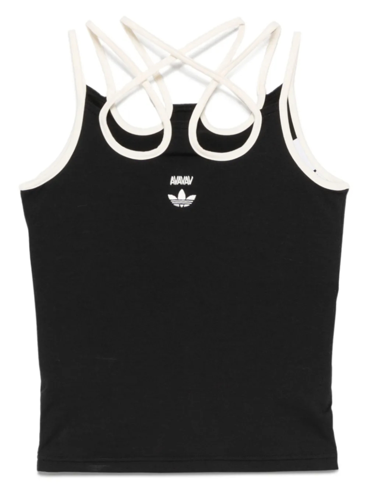 

Майка с вышитым логотипом Adidas x Avavav, черный