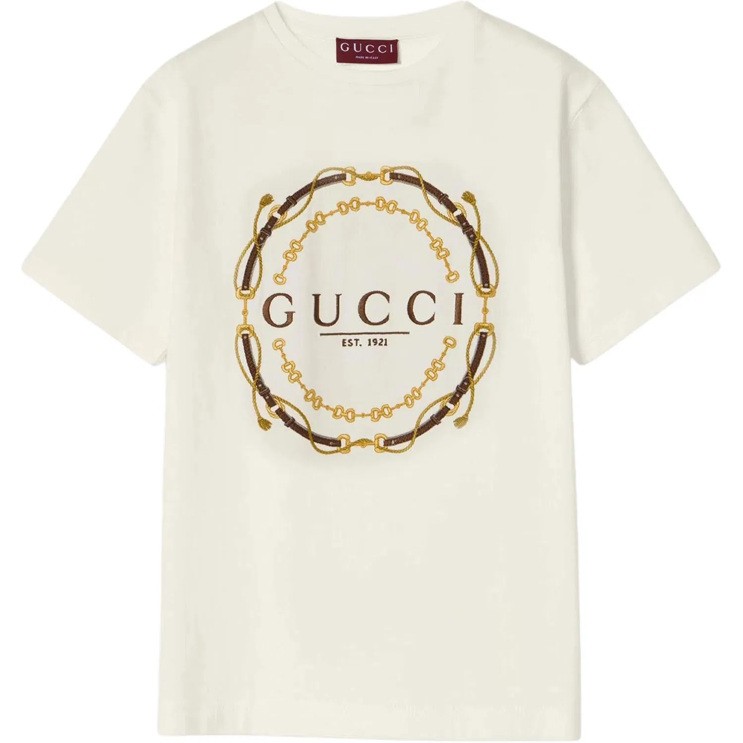 Футболка GUCCI с принтом логотипа, Beige