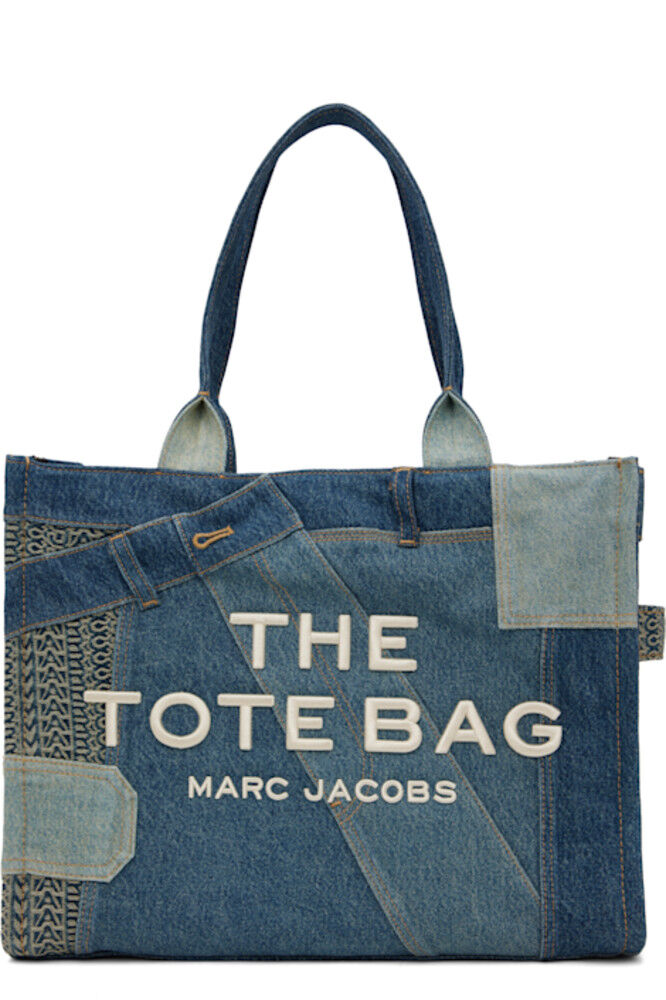 

Синяя сумка-тоут «The Deconstructed Denim Large» Marc Jacobs