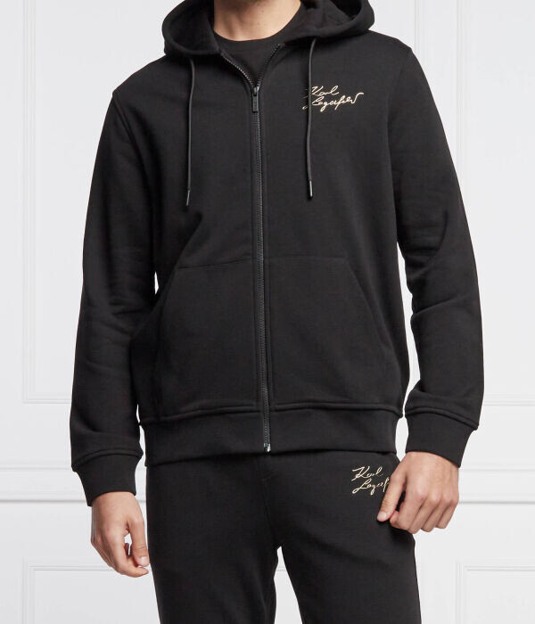 

Толстовка Karl Lagerfeld Regular Fit на молнии, черный