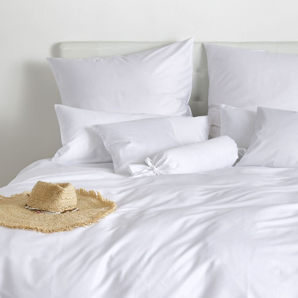 

Dream Sleep Uni Mako Сатиновые наволочки 40х80 см белый Traumschlaf