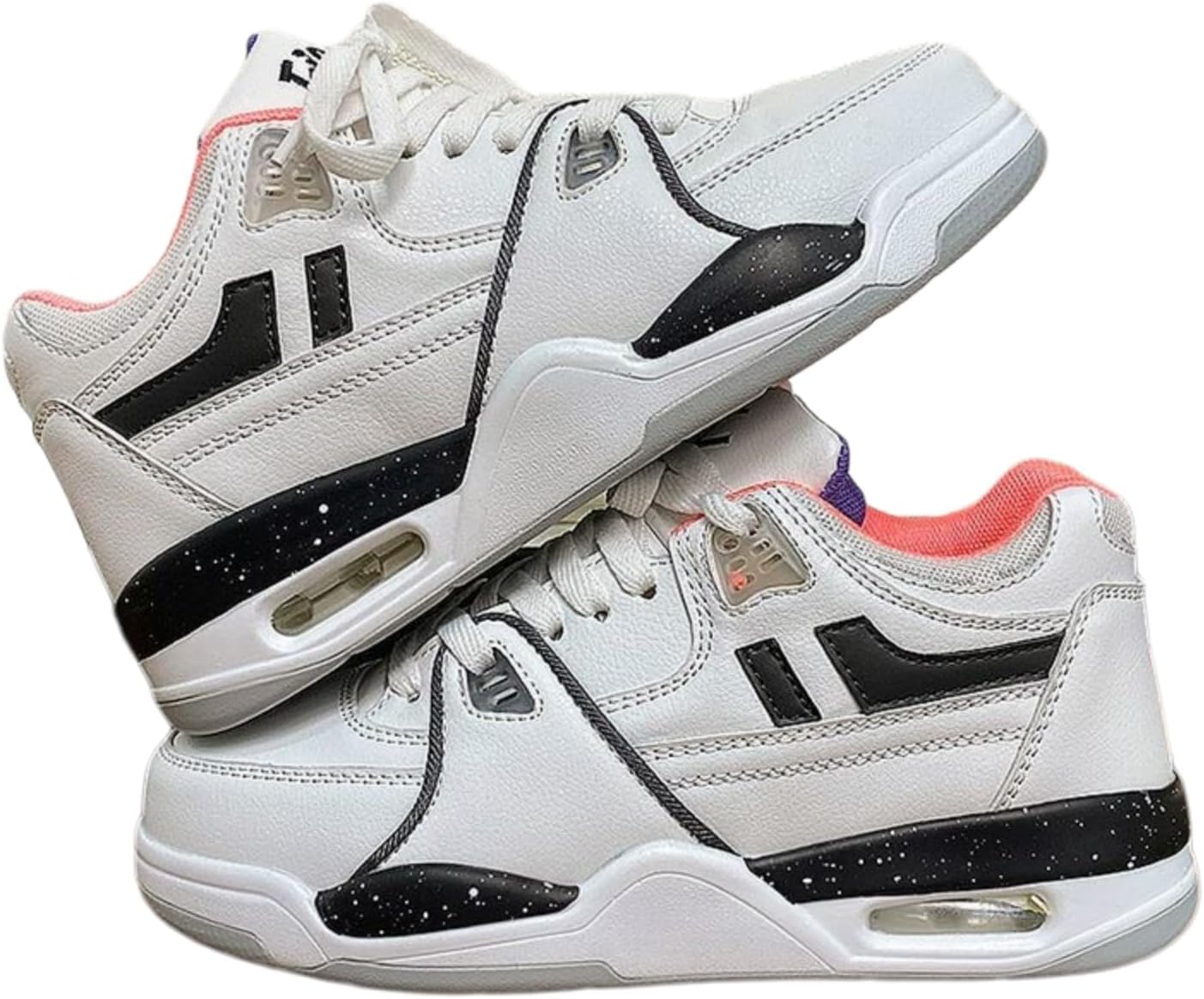 

Женские и мужские модные кроссовки на массивной платформе, ретро Y2K, легкие для баскетбола, бега и повседневного спорта Macefil, белый/черный/оранжевый