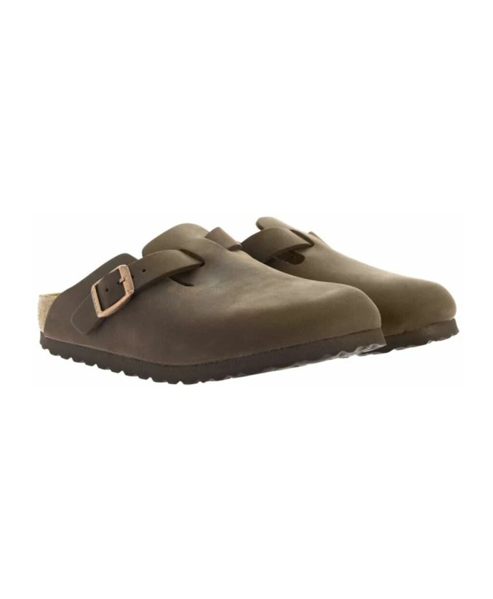 Мюли Birkenstock Boston Oiled Leather узкие, унисекс, коричневый — фото 2