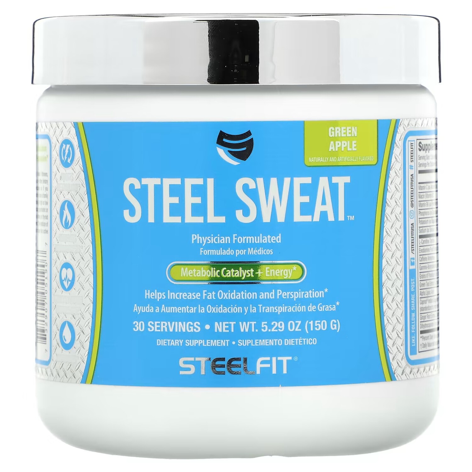 

Добавка SteelFit Steel Sweat, зеленое яблоко