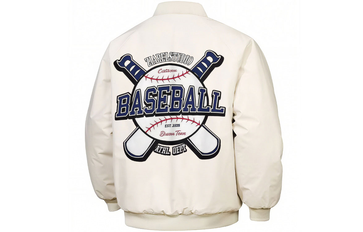 

Пуховик Unisex Baseball Collar Thickened ZIAREL, хаки