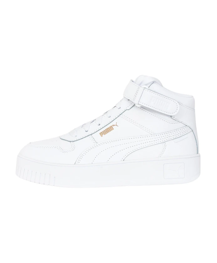 Кожаные высокие кеды Puma, белый