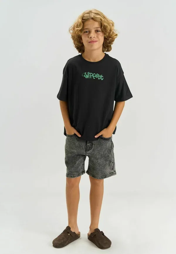 Футболка Tntanner os s_s tee print t-shirt The New, черный — фото 2