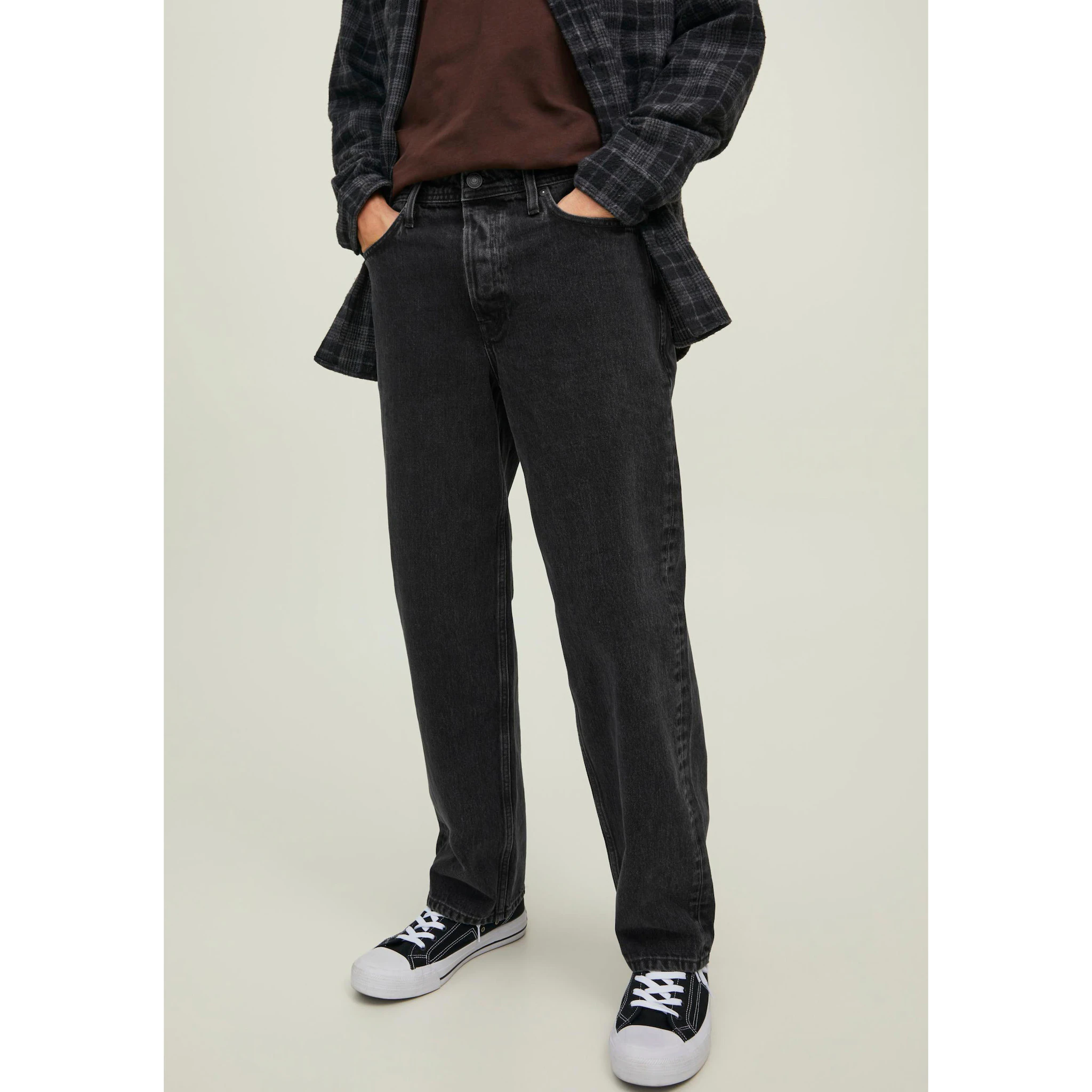 

Джинсы свободного кроя Jack & Jones "JJIEDDIE JJORIGINAL MF 710", черный