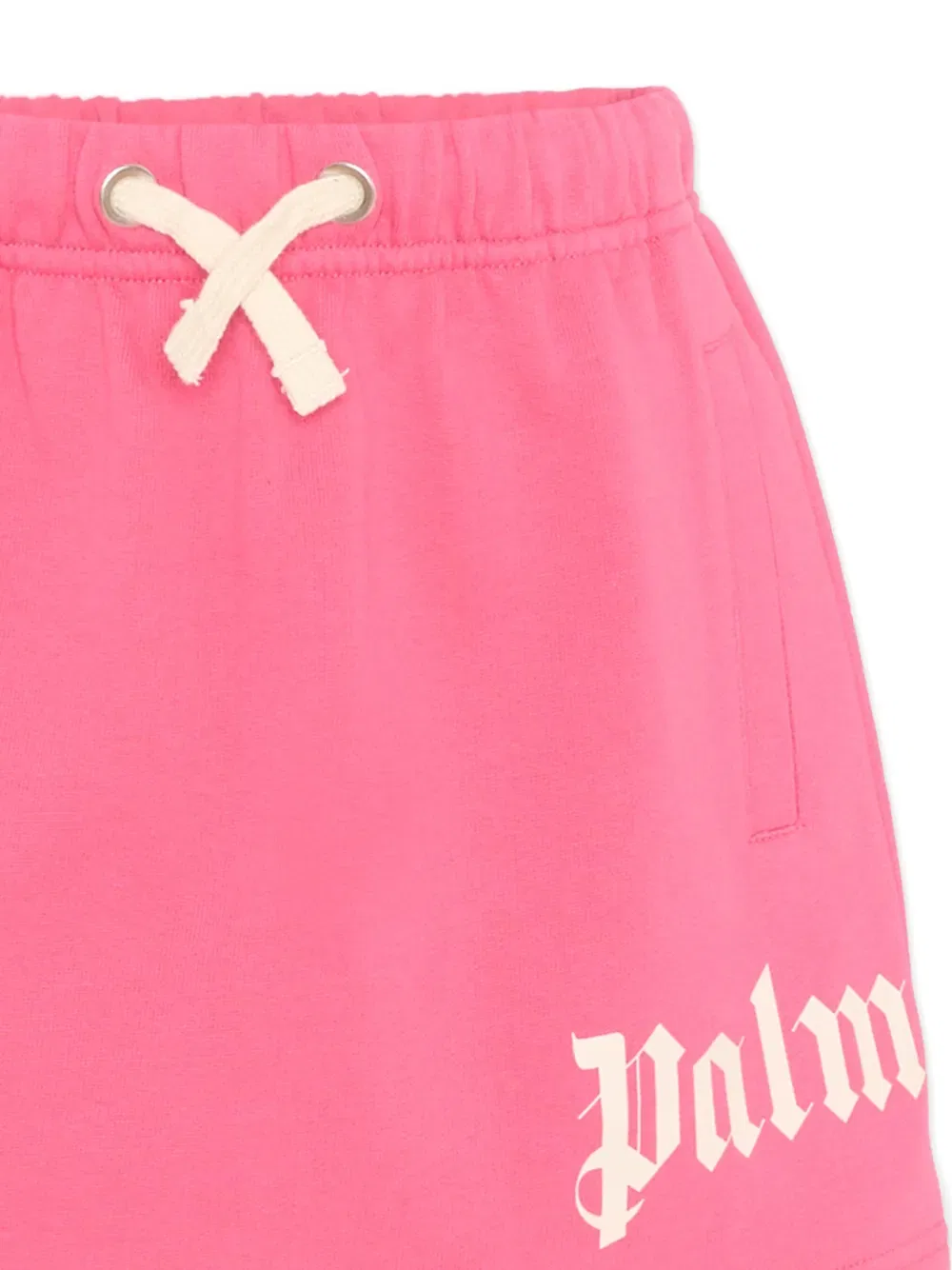 Юбка с поясом на завязках и логотипом Palm Angels Kids, розовый — фото 4