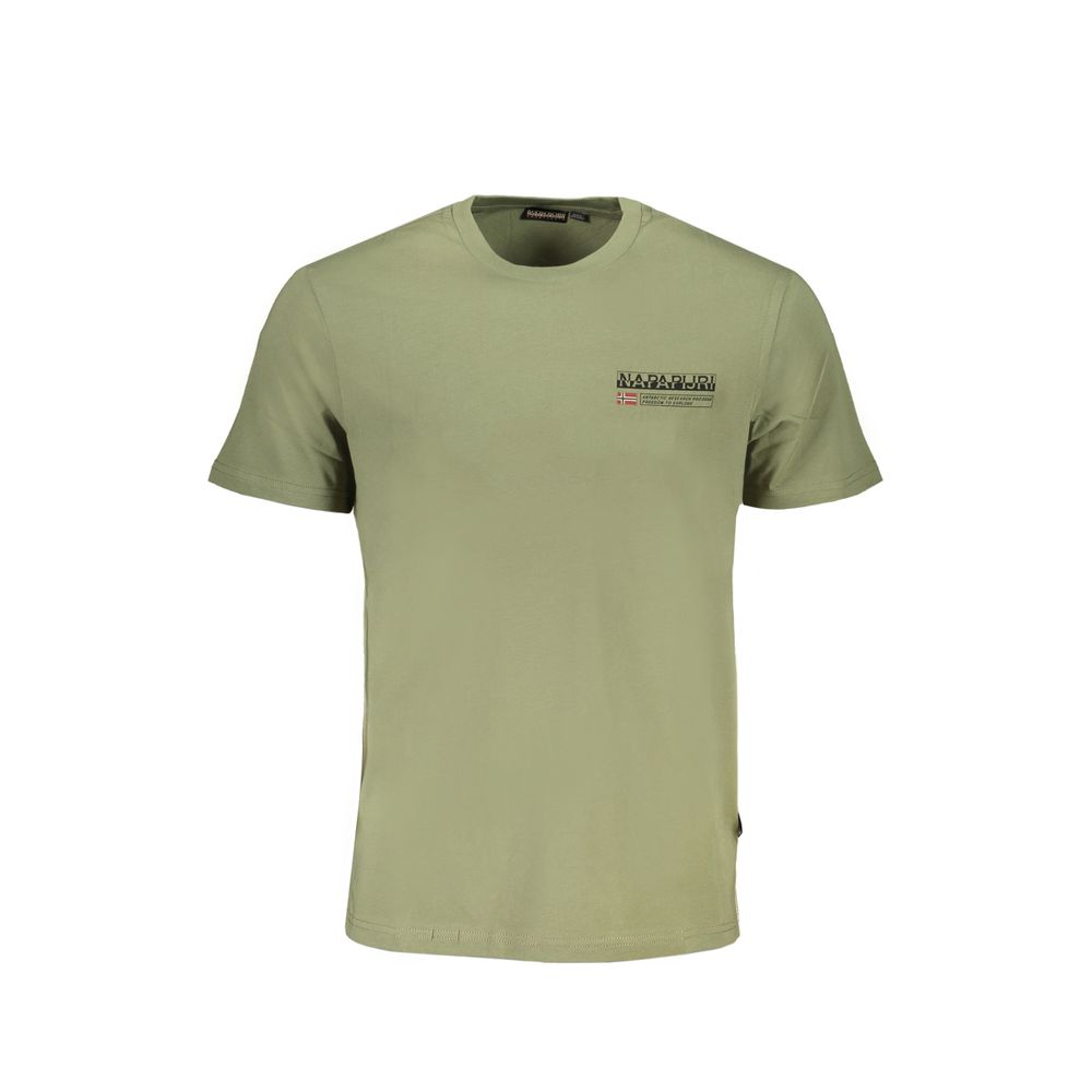 

Зеленая хлопковая футболка Napapijri