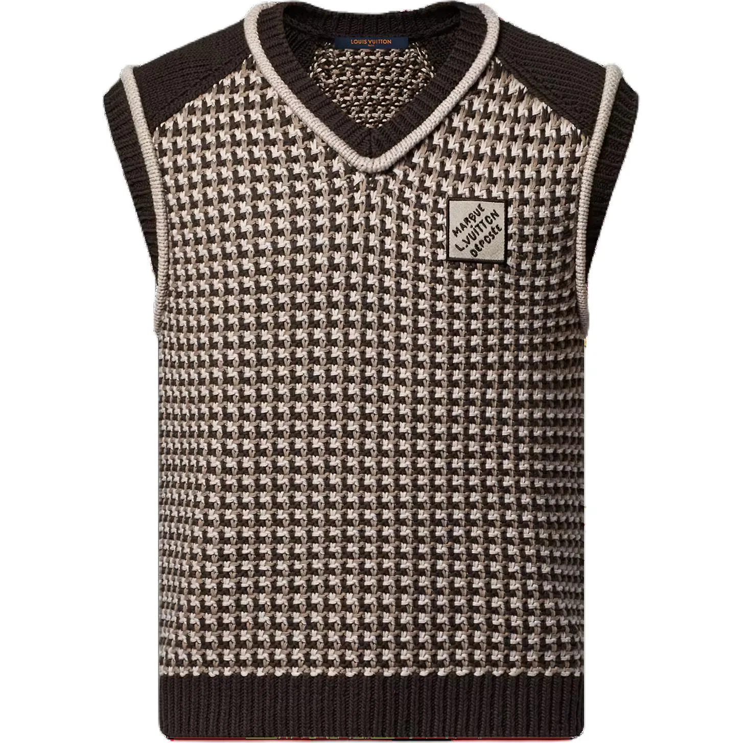 Топ-майка Cotton Jacquard LOUIS VUITTON коричневый