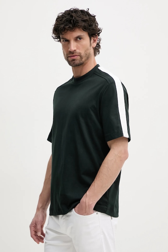 

Хлопковая футболка Armani Exchange, зеленый