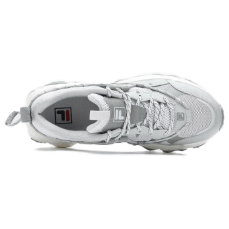 FILA Флюид 5 Кроссовки с кошачьей лапкой Износостойкие Увеличивающие рост Низкие Повседневные Мужские Серые Белые Туманисто-серые, цвет Mist Gray — фото 3