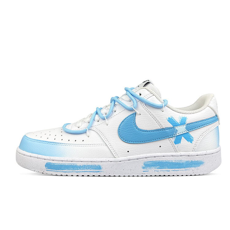 

Кроссовки Nike Court Vision 1 Skateboarding Shoes Men Low-top Blue, белый