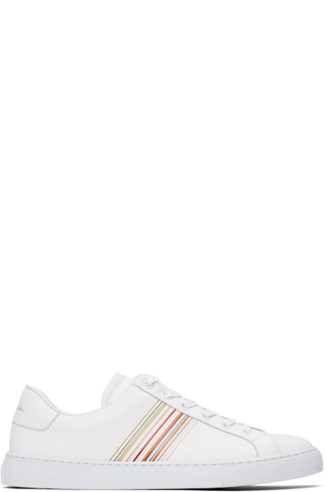 

Белые кожаные кроссовки Hansen Paul Smith