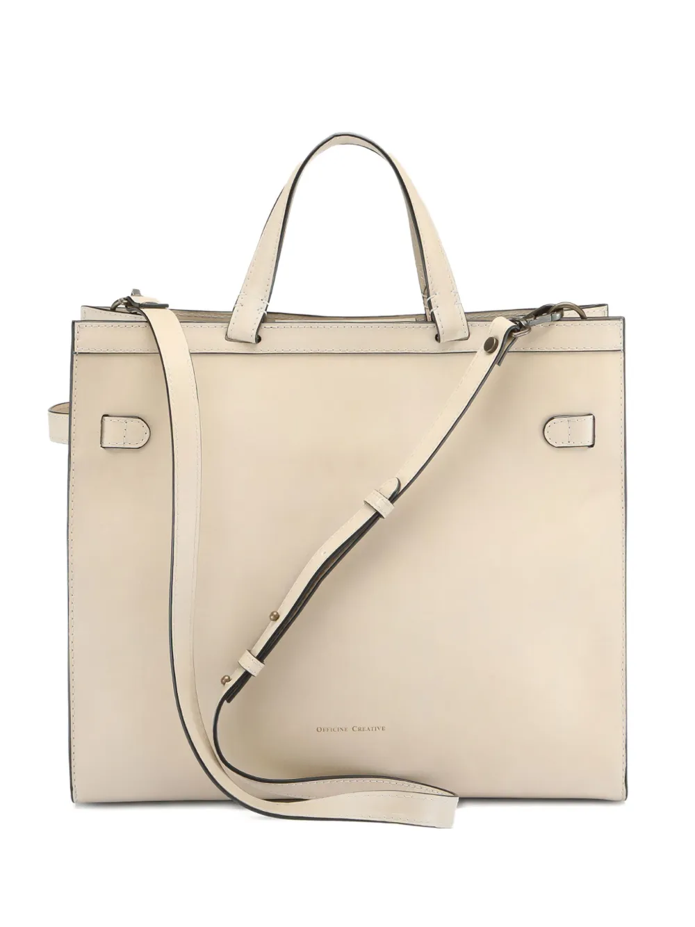 

Кожаная сумка на плечо с застежкой-пряжкой Officine Creative, нейтральный