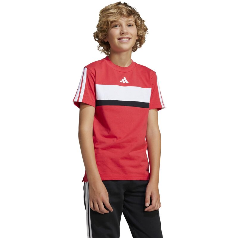 Рубашка сезонная базовая Tiberio 3-Stripes для детей Adidas, мультиколор — фото 2