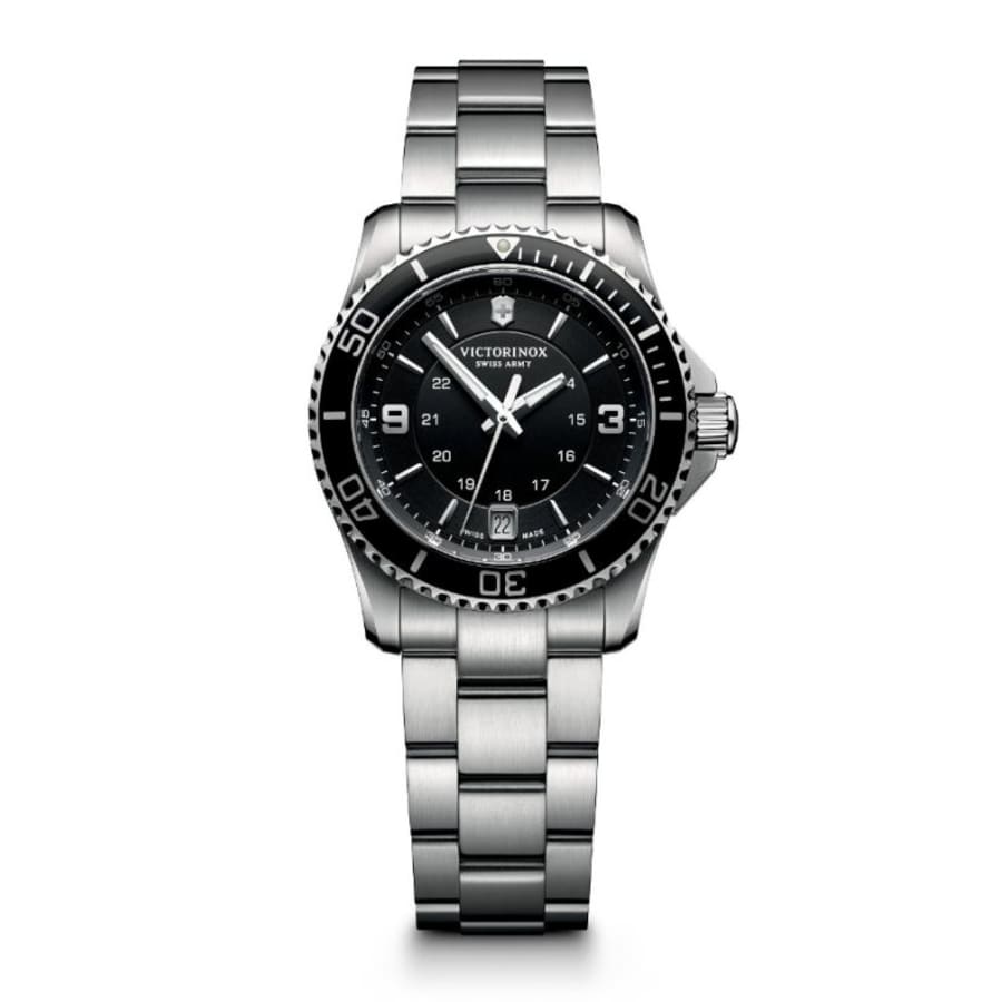 

Victorinox Swiss Army Maverick Small Quartz Black Dial Steel женские часы 241701