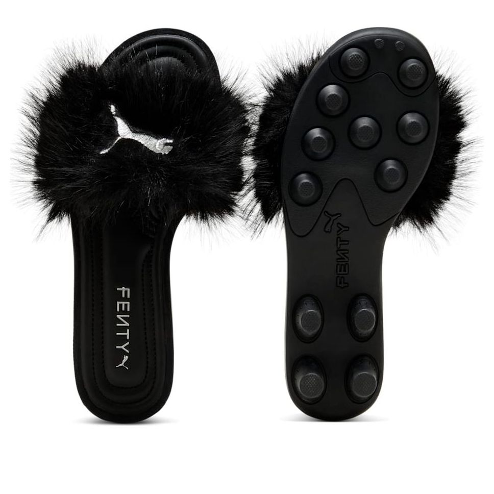Сандалии (WMNS) PUMA x FENTY Cat Cleat Sandals 'Chic Fur Black' — фото 4
