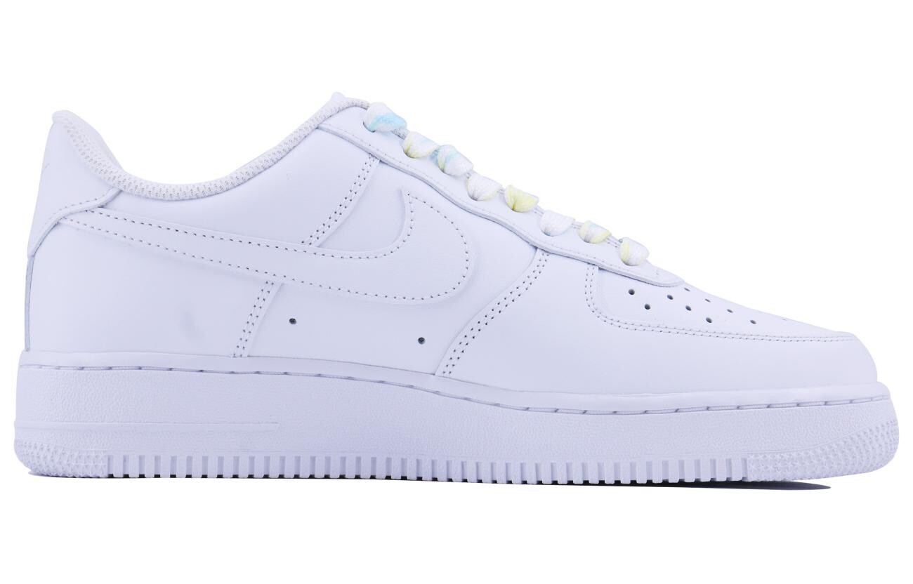 Кроссовки Nike Air Force 1 Skateboarding Shoes Men Low-top Brown/Green, белый — фото 2