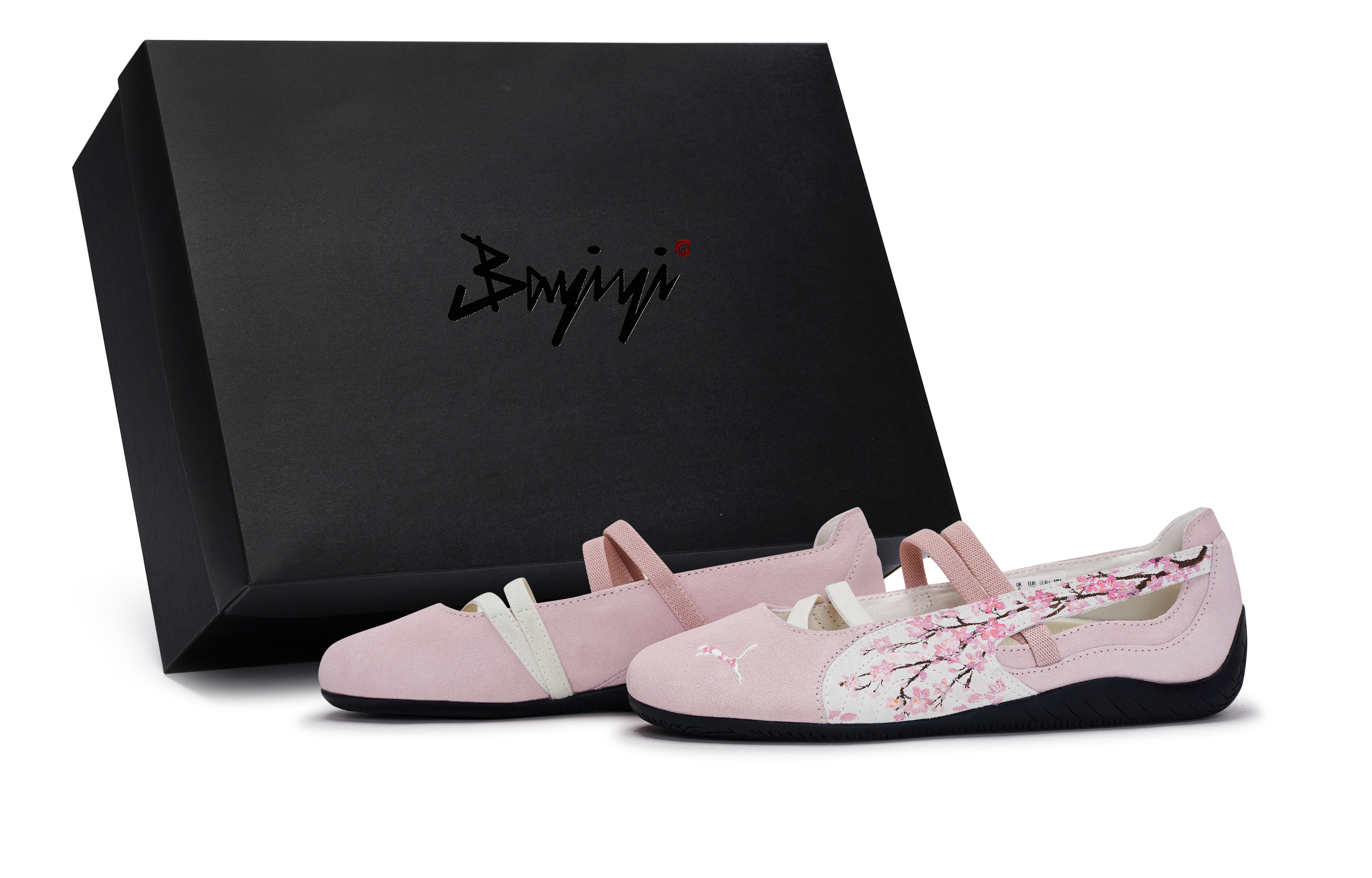 PUMA Туфли Мэри Джейн Speedcat Flat женские розово-белые