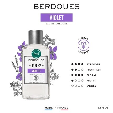 Одеколон Berdoues 1902 Violet с цветочным ароматом, 250 мл — фото 2