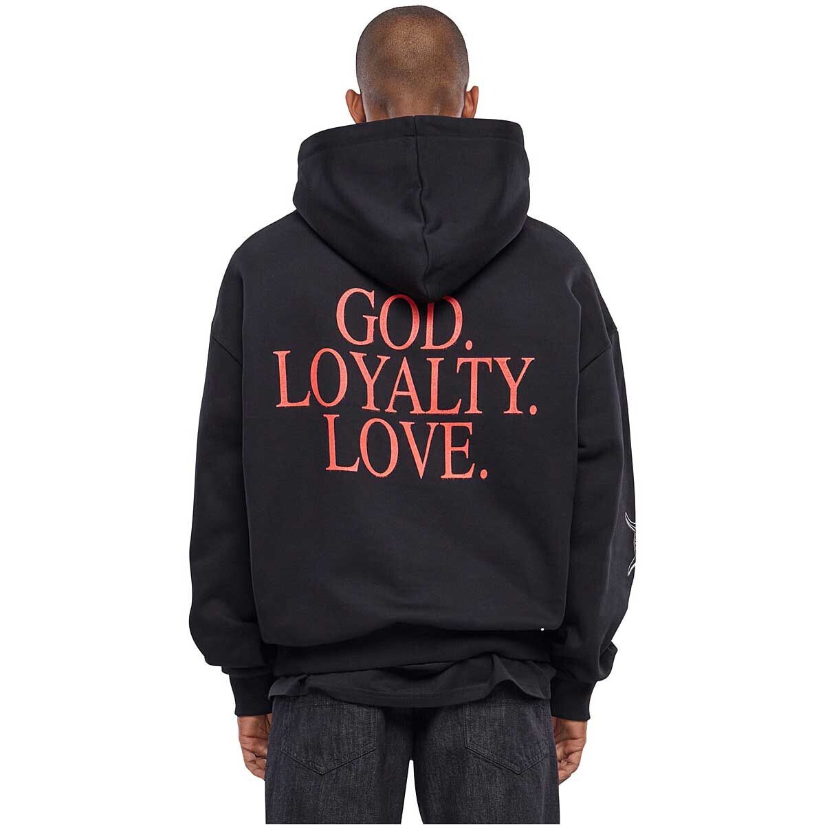 

Толстовка God Loyalty Love Ultraheavy Oversize Hoodie Mister Tee, цвет Schwarz