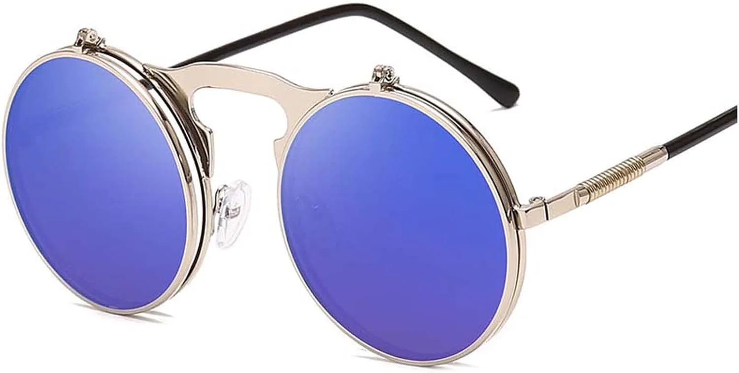 

Солнцезащитные очки-раскладушки XINXIN в стиле ретро-металл-панк, для мужчин и женщин, для уличной стрельбы, отдыха и пляжа (цвет: G, размер: средний), G