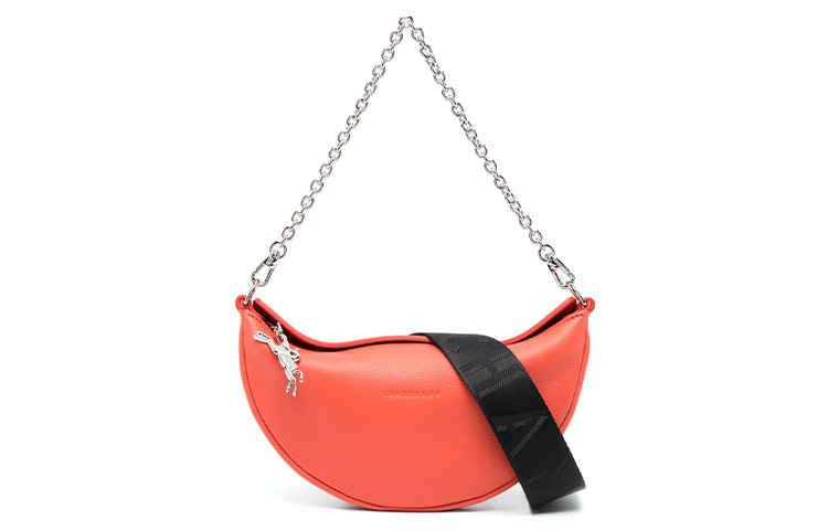 

LONGCHAMP Сумка-седло Smile из телячьей кожи, сумка через плечо, сумка через плечо, женская, Trumpets, оранжевая