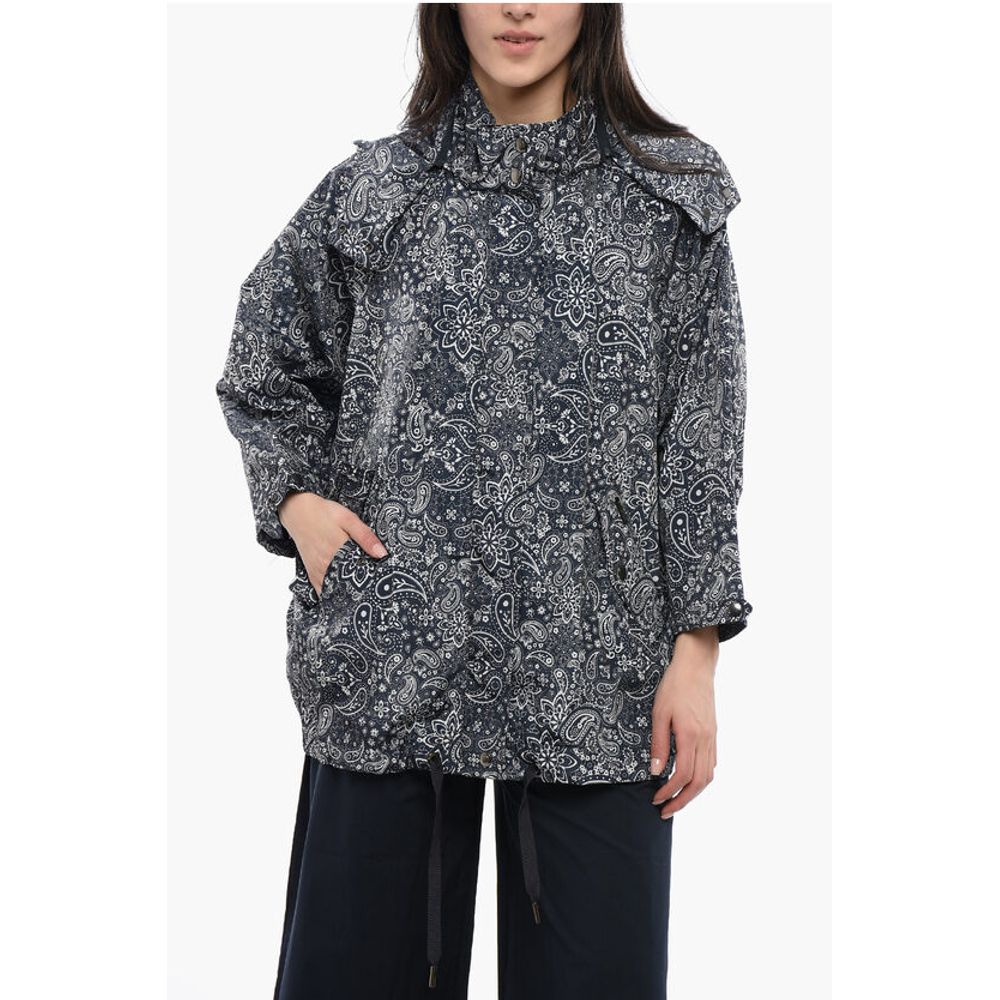 

Ветровка-бандана из нейлона с рукавами-крыльями летучей мыши Woolrich, Blue