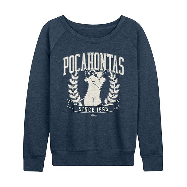 

Футболка с длинным рукавом S Pocahontas Women's Since 1995 French Terry Disney, Heather Indigo