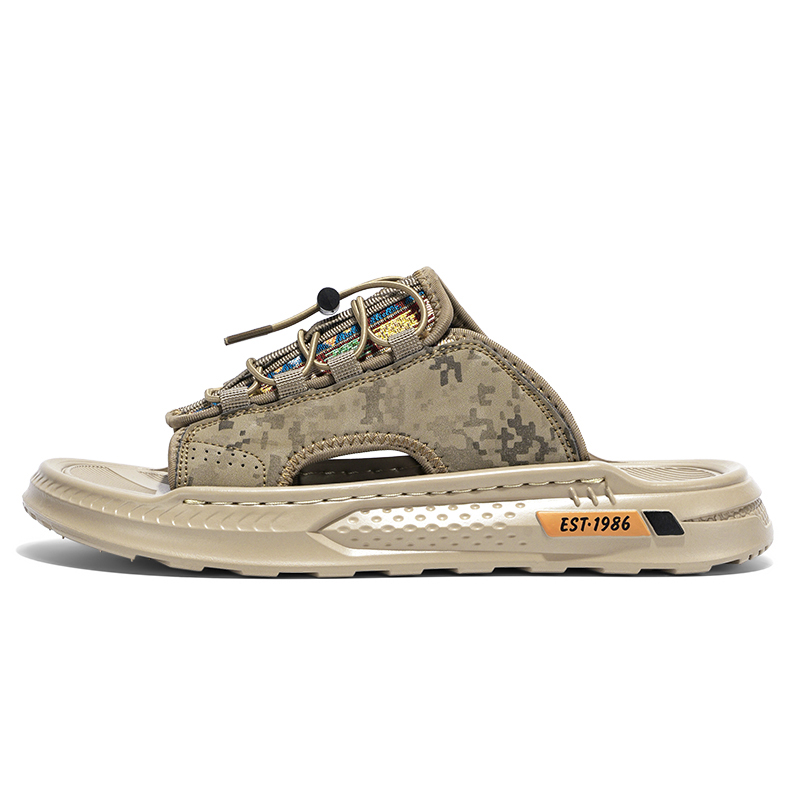 

Jinho Быстросохнущие антибактериальные бесшумные шлепанцы мужские - хаки, цвет Khaki