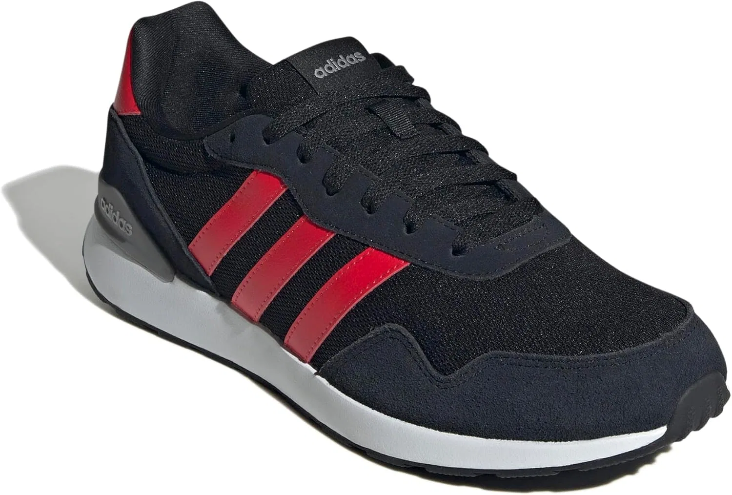 Мужские кроссовки Adidas Run 60s 4.0, Core Black Pure Ruby Grey Three — фото 3