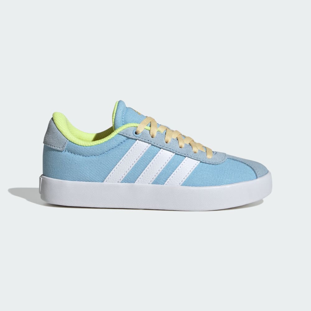 

Кроссовки Adidas VL Court 3.0 Shoes Kids, цвет Clear Sky/Cloud White/Hi-Res Yellow