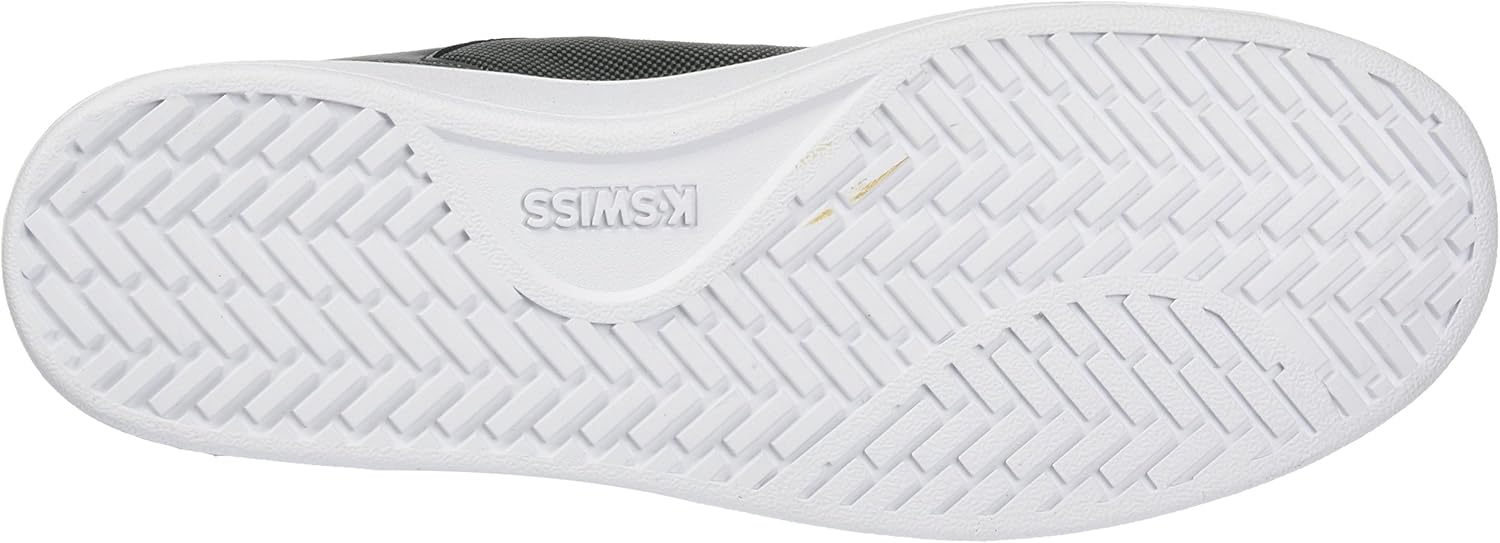 Мужские модные кроссовки K-Swiss Clean Court, белый/угольный — фото 4