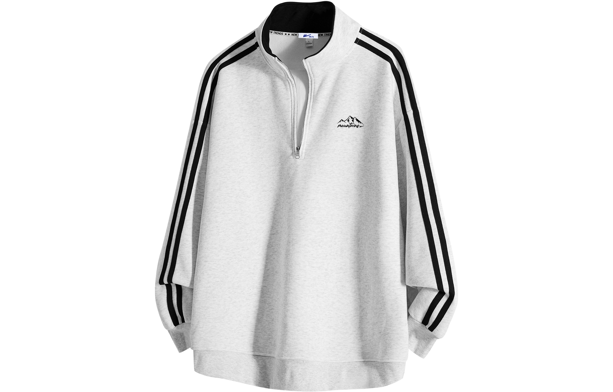 

Свитшот унисекс Warrior Huichao Riding The Wind Collection, White Heather Gray