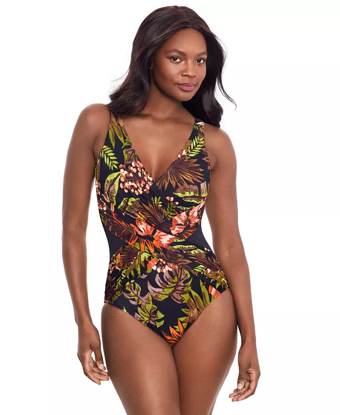 

Женский купальник Botanico Crossover с перекрещивающимися бретелями Miraclesuit, мультиколор