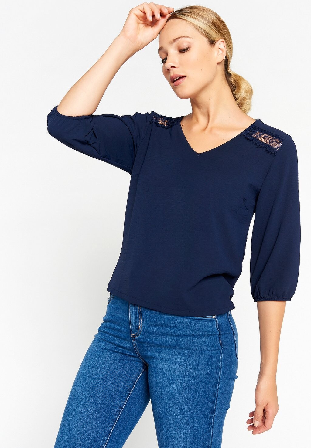 

Блузка LolaLiza, цвет navy basic
