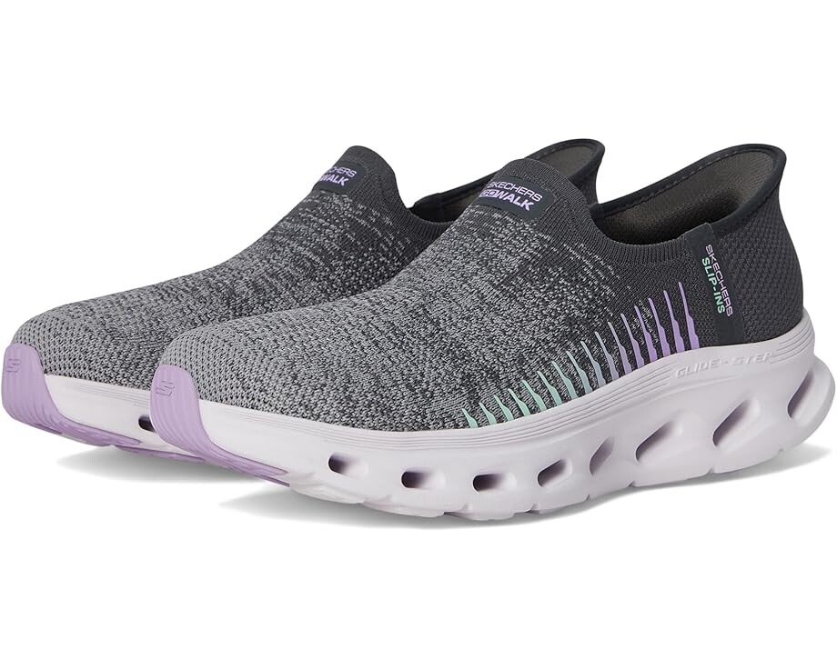 

Кроссовки SKECHERS Performance Go Walk Glide Step 2.0 Venus Hands Free Slip-Ins, цвет Charcoal/Lavender