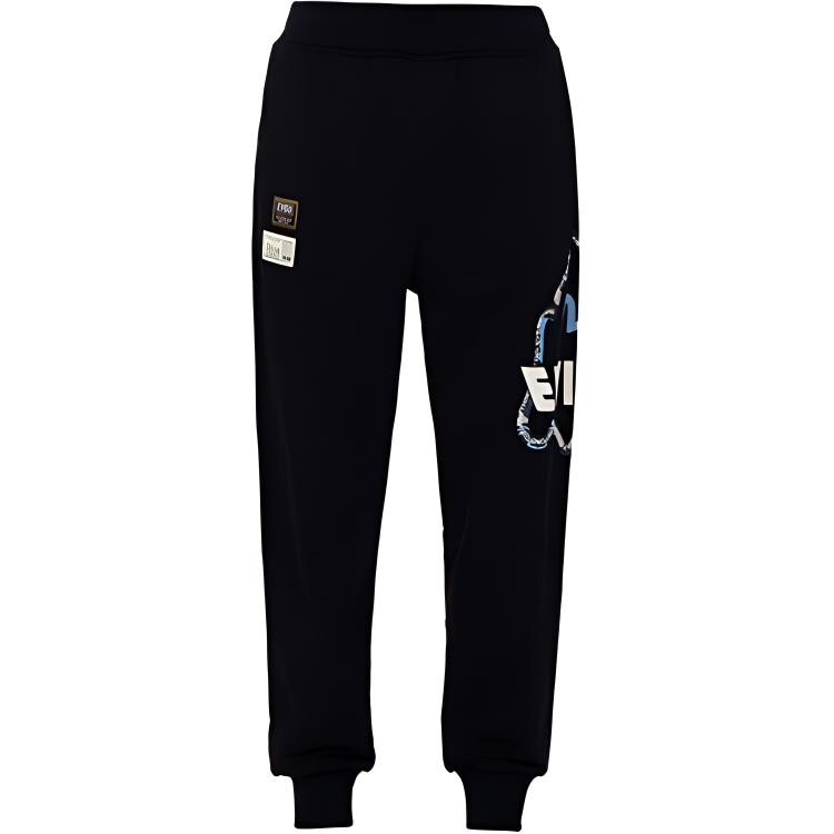 

Трикотажные спортивные штаны мужские черные Evisu, черный