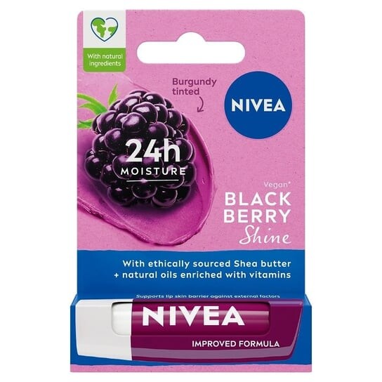 

Ухаживающая губная помада Blackberry Shine 4,8г Nivea, Розовый, Ухаживающая губная помада Blackberry Shine 4,8г Nivea