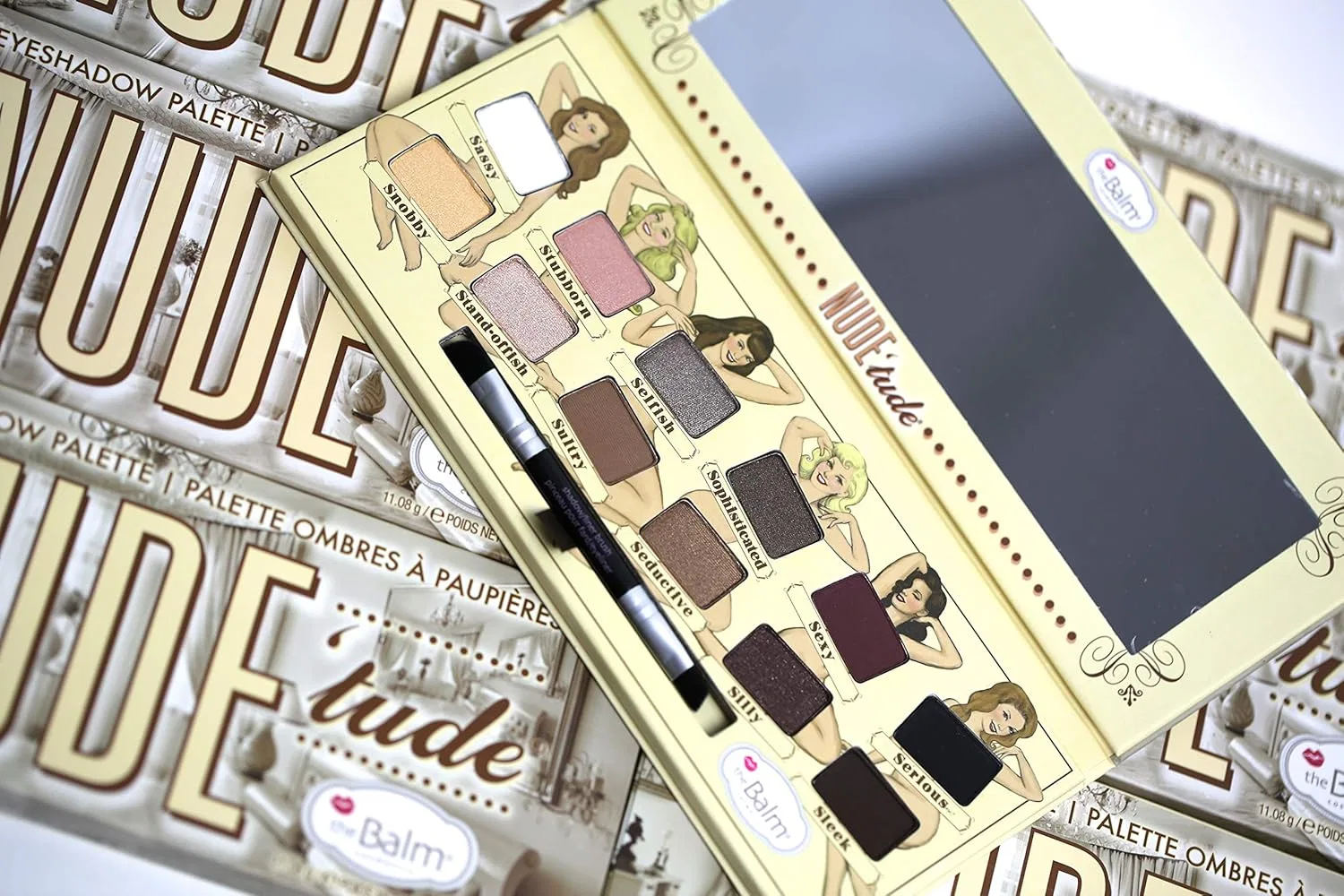 Тени для век The Balm Nude Tude Eyeshadow Palette 11.08g Multicolor — фото 4