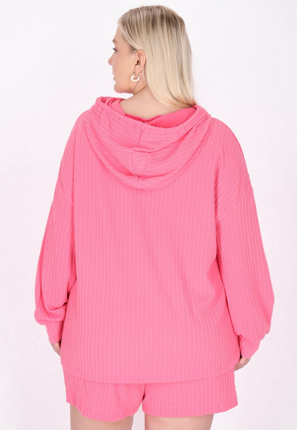 

Толстовка с капюшоном PLUS SIZE myMo, розовый