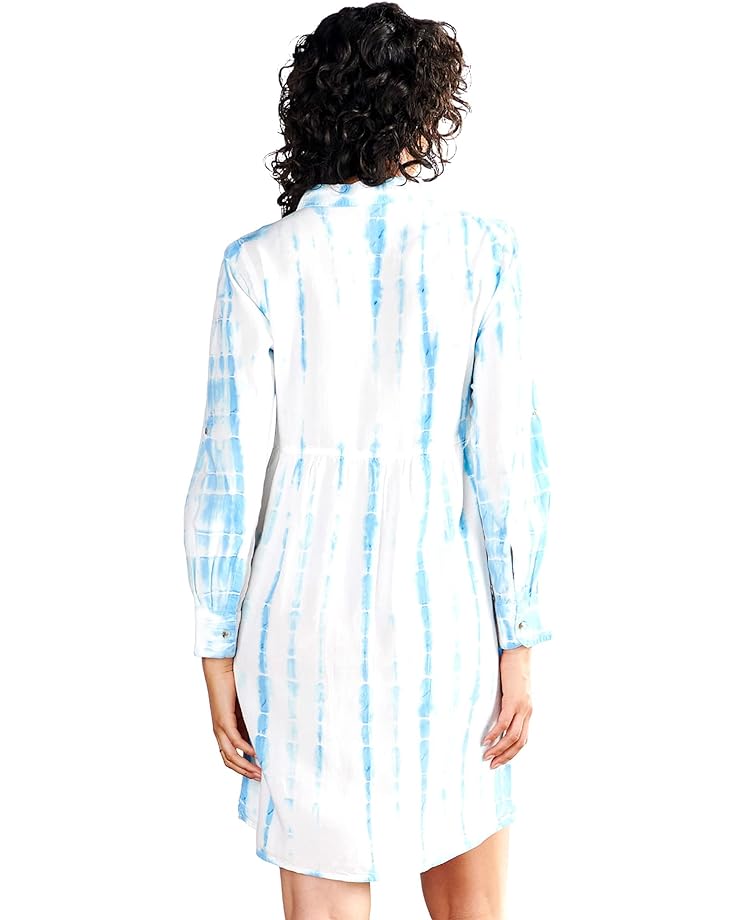 

Платье Hatley Cara Shirtdress - Tie-Dye Stripes, цвет Tie-Dye Stripes