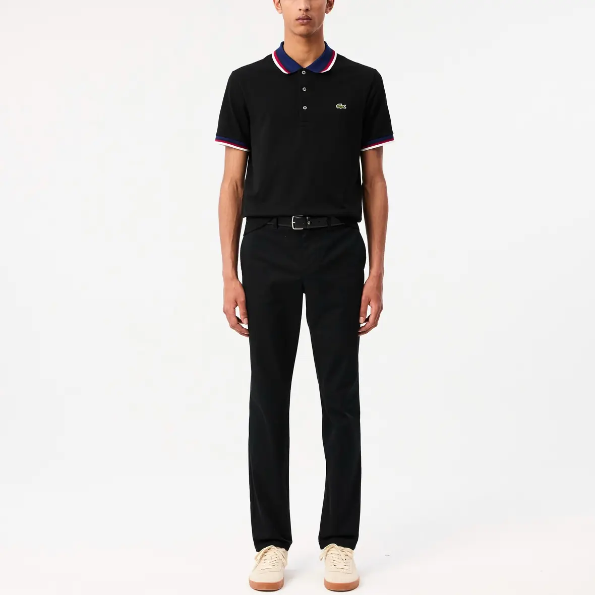Брюки LACOSTE, повседневные мужские, черный — фото 4