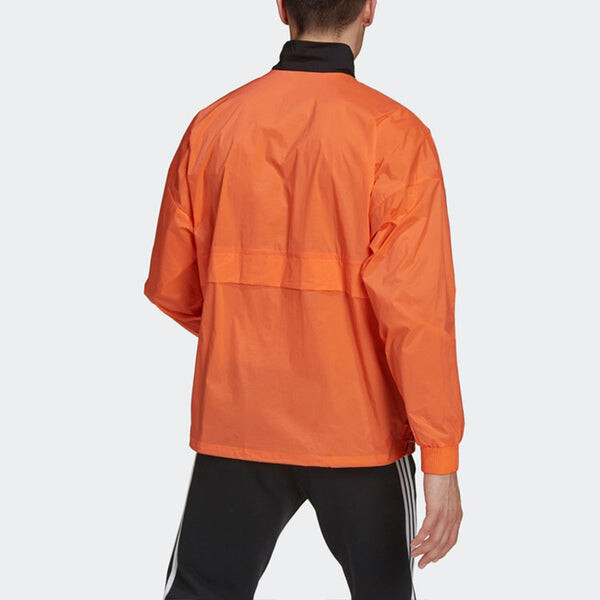 Куртка adidas Zipper Big Pocket Contrasting Colors Sports Jacket Orange Yellow, желтый — фото 3